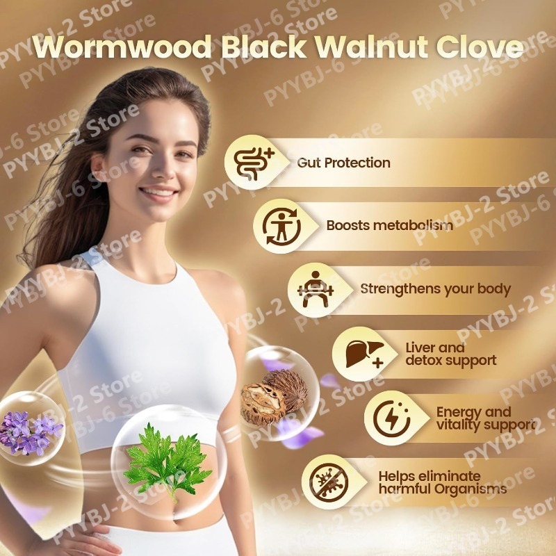 Wormwood Black Walnut Cloves S - Herbal Wellness Blend avaliação e preço