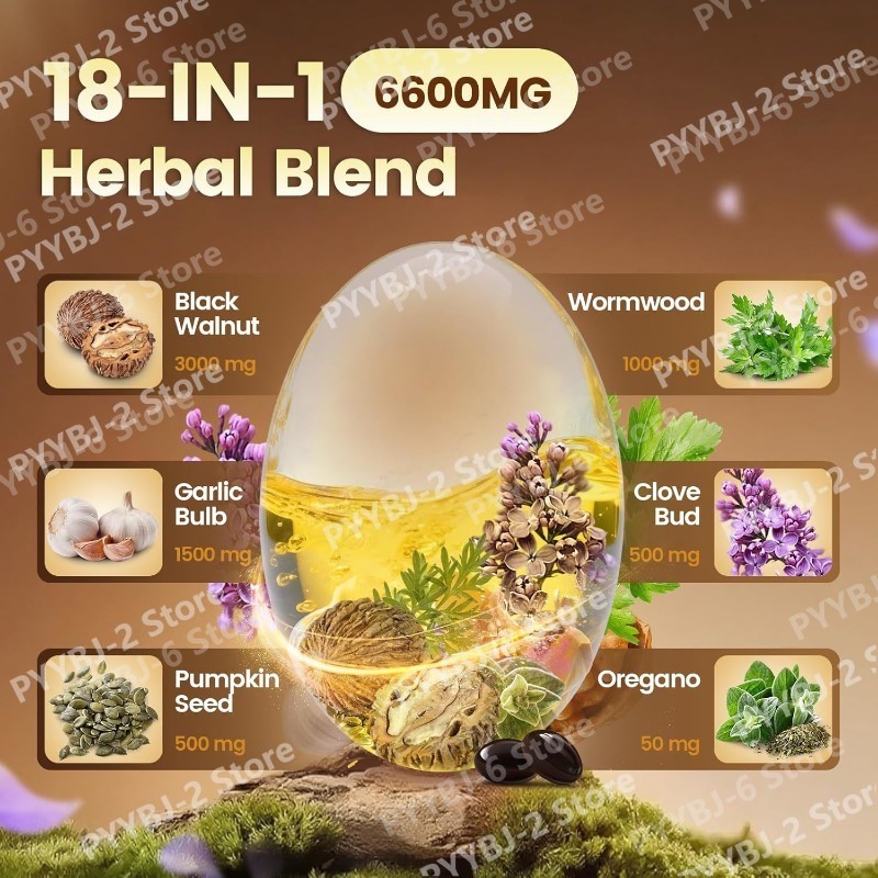 Wormwood Black Walnut Cloves S - Herbal Wellness Blend avaliação e preço