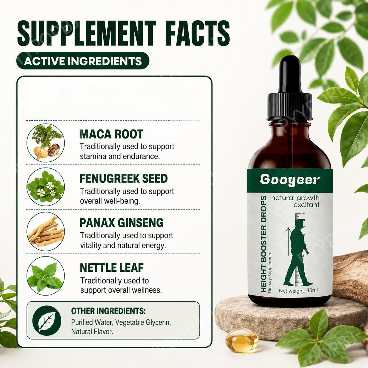 Googeer Vitamin D3 Calcium Cit - Herbal Wellness Blend avaliação e preço