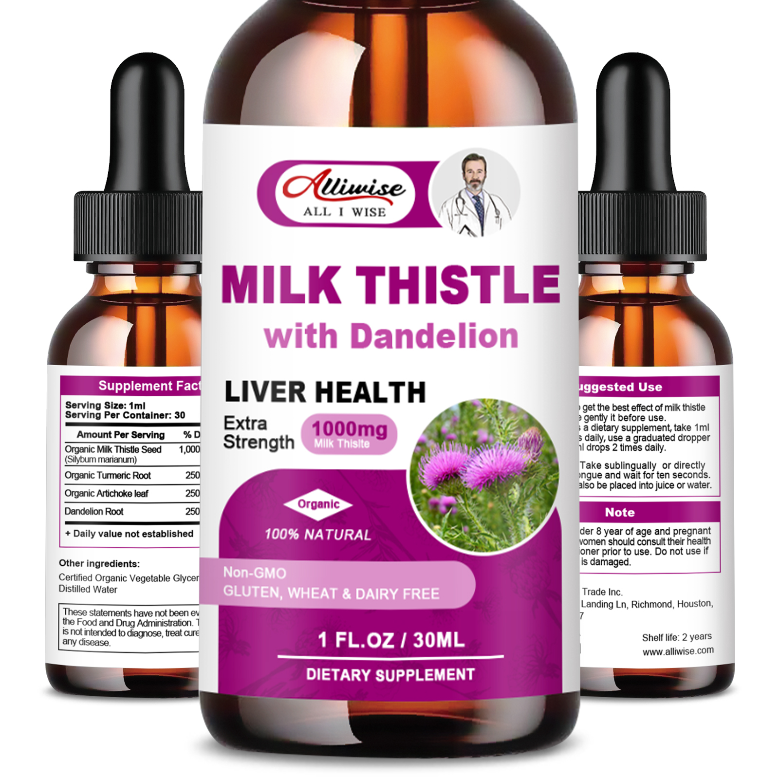 Liver Health Support Liquid Mi - Milk Thistle Silymarin avaliação e preço