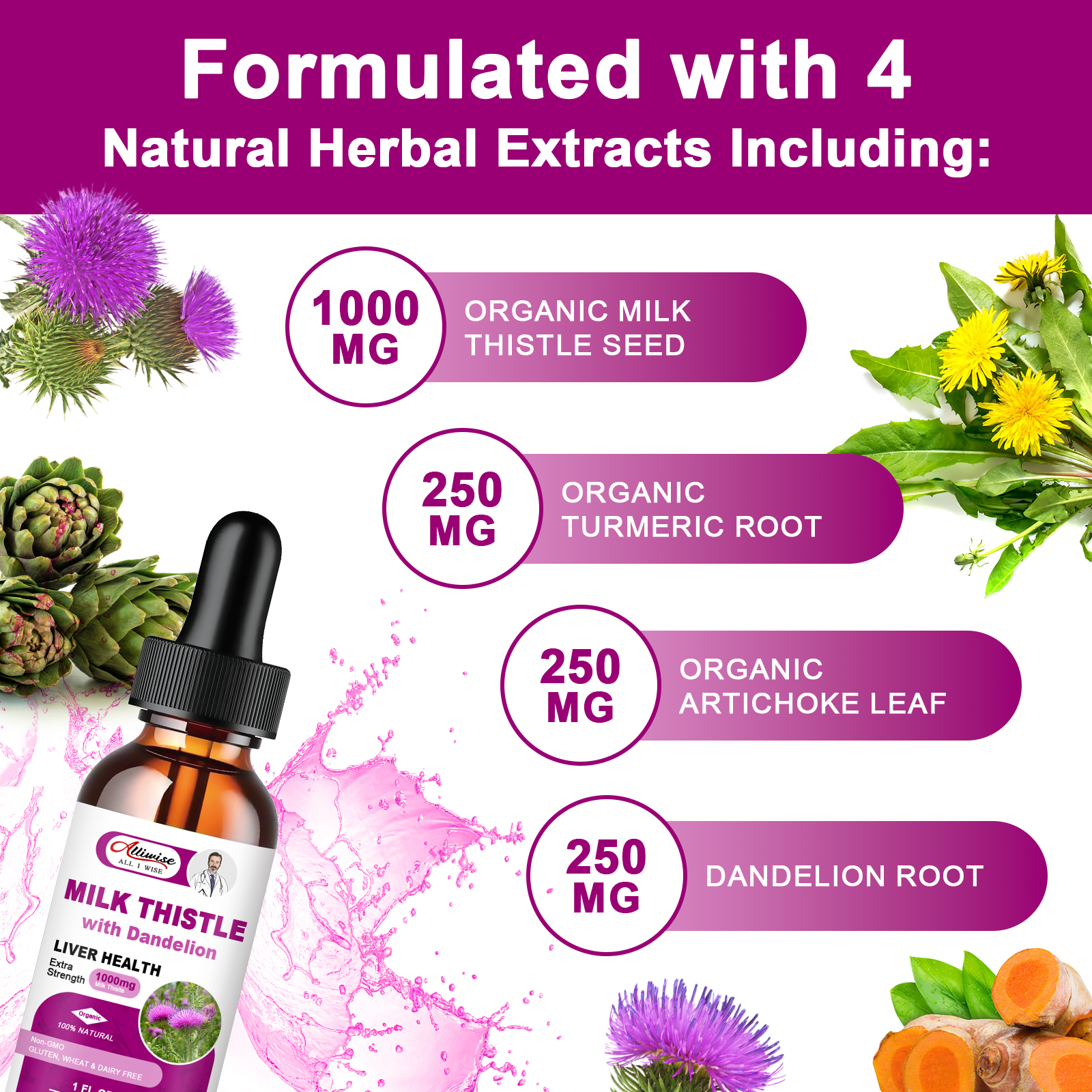 Liver Health Support Liquid Mi - Milk Thistle Silymarin avaliação e preço