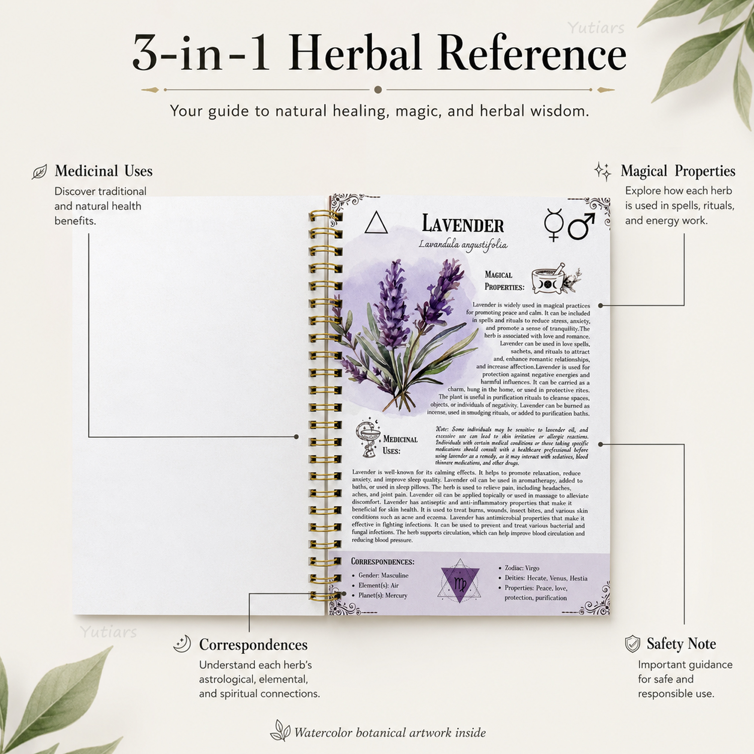 1Pc Natural Herbal Therapy Spi - Herbal Holistic Wellness avaliação e preço