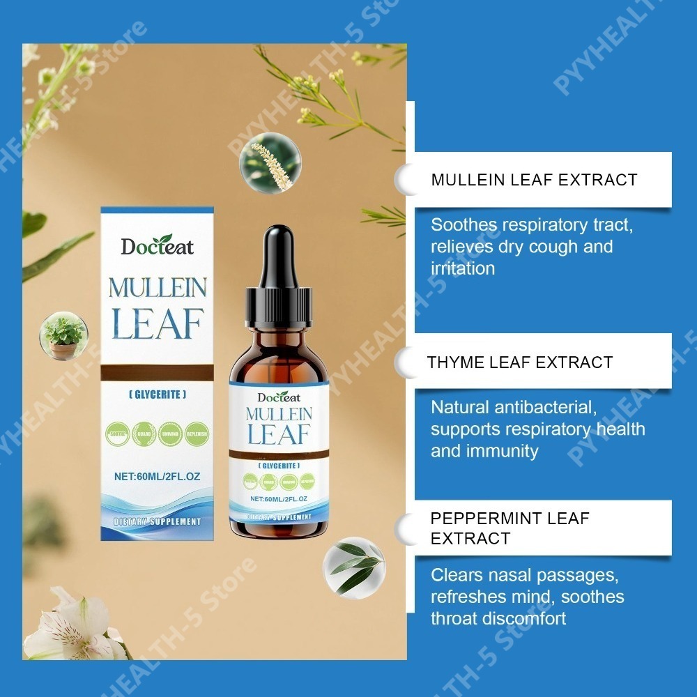 Docteat Mullein Leaf Tincture  - Herbal Wellness Blend avaliação e preço