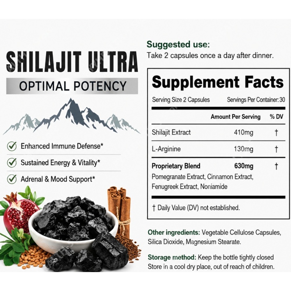 Shilajit Herbal Blend Suppleme - Herbal Wellness Blend avaliação e preço