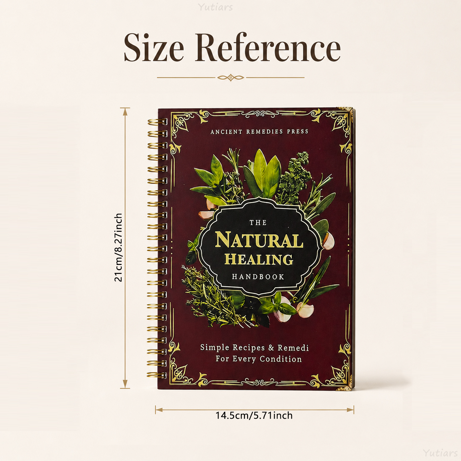 1Pc Spiral Bound Holistic Well - Herbal Holistic Wellness avaliação e preço