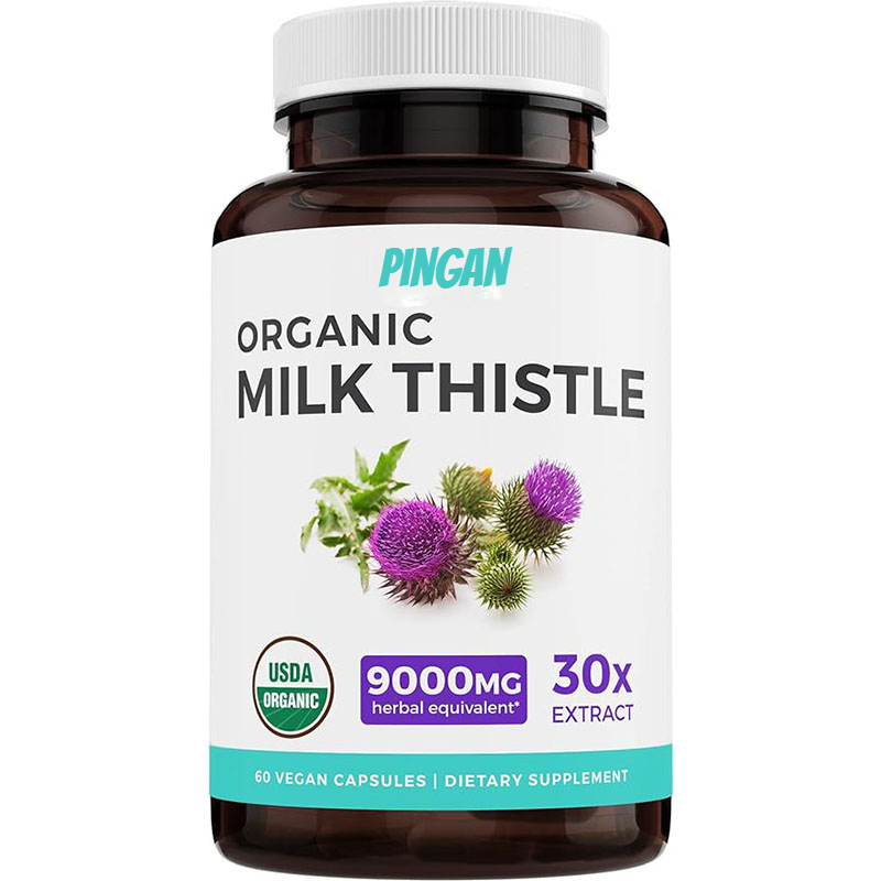 Organic Milk Thistle Capsules  - Milk Thistle Silymarin avaliação e preço