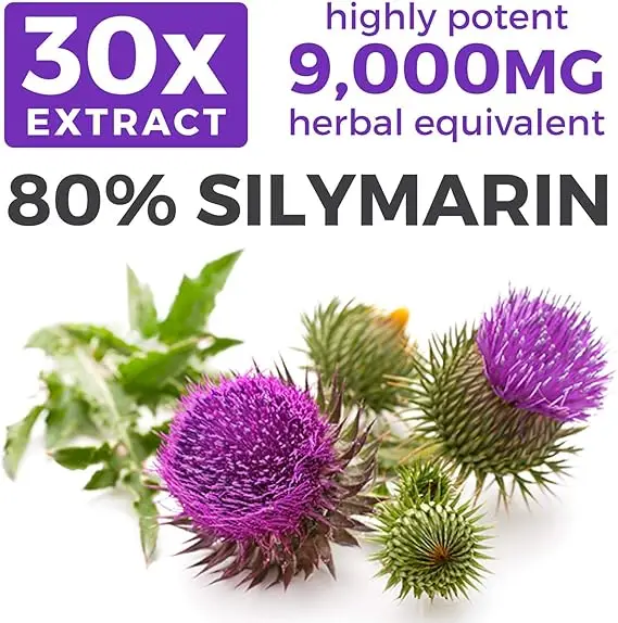 Organic Milk Thistle Capsules  - Milk Thistle Silymarin avaliação e preço