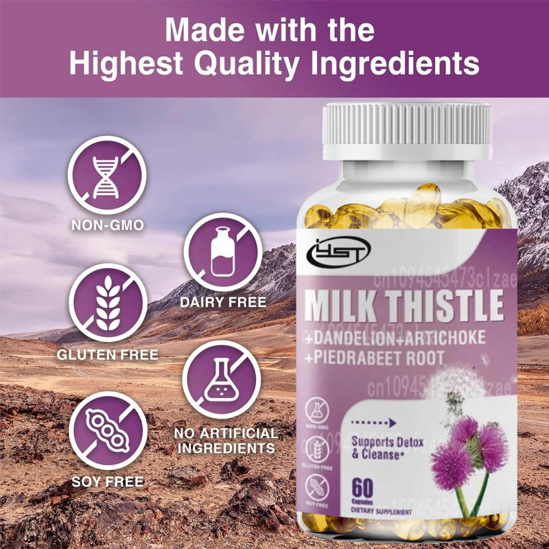 Milk Thistle Supplement Contai - Milk Thistle Silymarin avaliação e preço