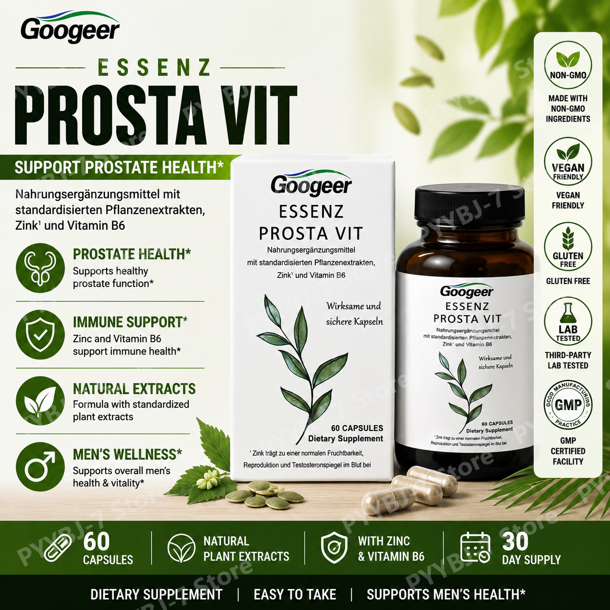 Men’s Wellness Capsules with S - Herbal Wellness Blend avaliação e preço